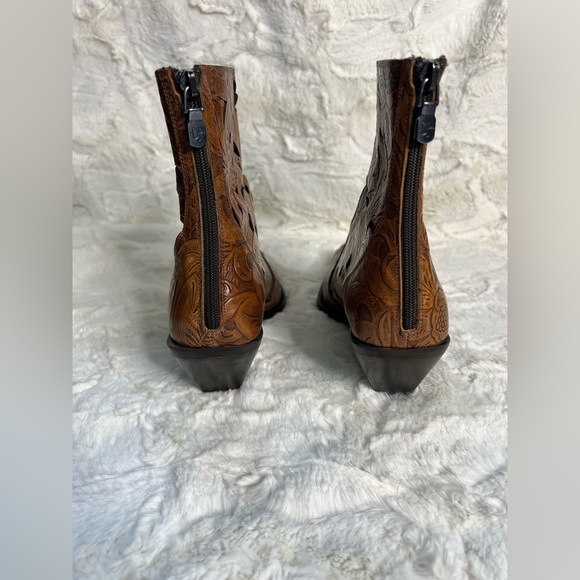 Donald J. Pliner Tan Floral Ankle Booties - Picture 4 of 5